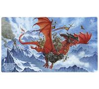 Tapis de jeu Dragon Shield - Tapis de jeu TCG de taille standard avec bords cousus et dos en caoutchouc antidérapant - Tube inclus pour le transport et la protection | The Raid