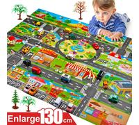 Tapis De Jeu Éducatif Pour Bébés, Panneaux De Circulation, De Route, De Voiture, Modèle De Parking, De Scène De Ville, Jouets Pour Garçons Et Filles
