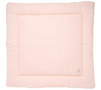 Grand tapis de jeu en double gaze de coton - uni petale rose TU