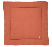 Grand tapis de jeu en double gaze de coton - uni petale rouge TU