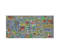 Tapis de Jeu Enfant 95x200cm, Playcity - Tapis Circuit Voiture - Lavable - Antidérapant - Carpet Studio