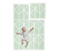 Tapis de Jeu Enfant et Bébé | Tapis eveil | Esthétique et élégant - Anti-choc et protège des chutes - Dalles mousse épaisse et non toxique - Sans odeur - Nettoyage facile - Vert.