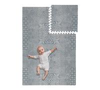 Tapis de Jeu Enfant et Bébé | Tapis eveil | Esthétique et élégant - Anti-choc et protège des chutes - Dalles mousse épaisse et non toxique - Sans odeur - Nettoyage facile - Gris