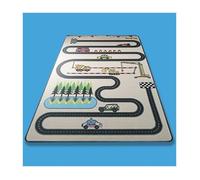 TAPITOM® | Tapis Enfant Route Design - 130 x 200 cm | Tapis de Jeu Circuit | Tapis de Sol pour Chambre d'enfant Route pour Petites Voitures | antidérapant, Ourlet | Normes CE