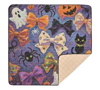 Tapis de jeu épais rembourré doux et épais en forme de citrouille orange pour bébé pour intérieur et extérieur, tapis d'éveil pliable en une pièce pour bébés, enfants, tout-petits, nourrissons, 127 x