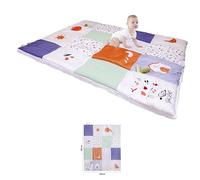 Tapis de Jeu et d'éveil BaBiLoO pour bébé 130x100 cm - Fabriqué dans l'UE, épais rembourré 2cm - Antidérapant, Tapis de Jeu Multi texturé et Lavable en Machine. Entreprise Française