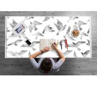 Tapis de Jeu Étendu de Bureau 120x60 cm Facile à Nettoyer Imperméable Protection des Surfaces Idéal à la Maison Bords Arrondis Antidérapante pour L’espace de Travail Vinyle PVC - oiseau volant