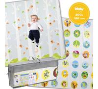 Chicco Tapis de jeu Maxi 200x180 cm – Géant, ép. 1,3 cm, pliable réversible, extra moelleux