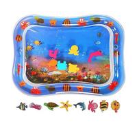 Tapis De Jeu Gonflable Pour Bébés - Activité Sur Le Ventre Avec Jouets Marins - Pvc Non Toxique - 26 X 20 Pouces