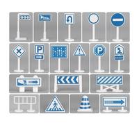 Tapis De Jeu Imperméable Pour Enfants, 130cm X 100cm, Carte De Ville, Blocs De Signalisation Routière, Éducatif, Jouet Pour Enfants, Parking De Construction Pliable