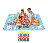 Tapis de jeu imperméable - Tapis de couverture de camping pliable facile, Matte de pique-nique extérieur | Camping Beach Park Wiese Garden Famille Children's Travel Serviteur Plafonnier Légier Mator A
