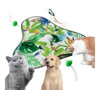 Tapis de Jeu Interactif pour Chat - 2 en 1 Jeux pour Animaux avec Roulage Automatique - Jouet Automatique pour Chat | pour Domicile Intérieur Extérieur Exercice Stimulation Mentale Jeu au Sol et Voyag