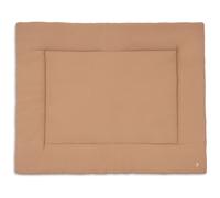 Jollein Tapis de parc - Little Waffle - 75 x 95 cm - Light Terra/Sand - fond de parc - 95% coton 5% élasthanne - certifié OEKO-TEX - ultra doux - tapis d’éveil bébé
