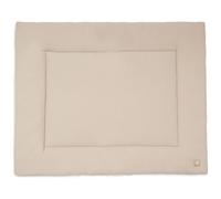 Jollein Tapis de parc - Little Waffle - 75 x 95 cm - Warm Sand/Sand - fond de parc - 95% coton 5% élasthanne - certifié OEKO-TEX - ultra doux - tapis d’éveil bébé