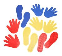 Tapis de Jeu Mains et Pieds Jeu de Sol Mains et Pieds Jouet Sensoriel Coordination d'exercice 3 Paires 3 Paires Tapis en PVC pour Enfants et Adultes à Part
