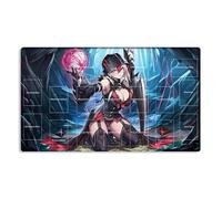 Tapis de jeu Mlikemat Diabellestarr The Dark Witch TCG CCG OCG Tapis de jeu de cartes à collectionner avec zones + sac gratuit (ZD039-602-A)