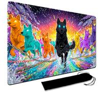Tapis de jeu MTG, avec sac de rangement étanche noir, taille 60 x 35 cm, avec tapis de jeu Zone MTG bords cousus Tapis de jeu de cartes à collectionner Tapis de jeu TCG (pas de zone, 3)