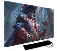 Tapis de jeu MTG, avec sac de rangement étanche noir, taille 60 x 35 cm, avec tapis de jeu Zone MTG bords cousus Tapis de jeu de cartes à collectionner Tapis de jeu TCG (pas de zone, 3)