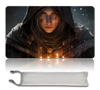 Tapis de Jeu MTG Avec Sac Étanche Gratuit - Bords Cousus, Surface en Caoutchouc Lisse, PlayMat Avec Zone, Cartes à Collectionner et Accessoires (An Original Playmat) (No Zone, Angelheart Vial)