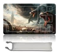 Tapis de jeu MTG + sac étanche gratuit, bords cousus, surface en caoutchouc lisse, MTG PlayMat avec Zone, cartes à collectionner et accessoires (An Original MTG Playmat) (With Zone, Apocalypse Hydra)