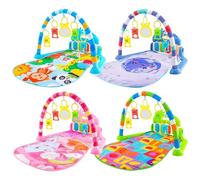Tapis de jeu musical interactif - Exerciseur de piano Kick And Play, jouets suspendus détachables | Amélioration des compétences visuelles et auditives, plateforme de développement sensoriel pour les