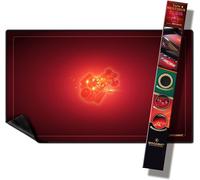 Tapis De Jeu Neoprene Rouge Rubis Grande Longueur 60 X 100 Cm Pour Jeux De Cartes,Jeux De Dés,Jeux De Société-Néoprène Silencieux Épais Lavable Antidérapant-Tapis Multijeux Luxe.[Y363]