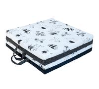 Candide – Tapis d'éveil/motricité Black And White – 3 en 1, 120x120x4 cm – Fabriqué en France