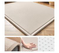Tapis de jeu pliable ultra doux haute densité pour salle de sport à domicile et ramper - Design rafraîchissant à 3 couches - Fond granulaire antidérapant - Multi-usage (marron, 300 x 50 cm)