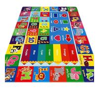 Tapis de jeu pour , 47,24 x 31,5 pouces, tapis d'activité éducative ABC extra large pour l'apprentissage interactif et la fonction de développement cognitif, conception douce et antidérapante p