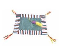 Tapis de Jeu pour animaux avec jouet sonore intégré - Bleu - L 45 x l 35 cm Bleu G