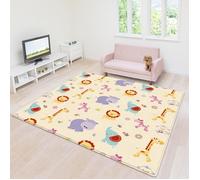 Tapis de Jeu pour Bébé 180 x 150 x 1cm Enfant Tapis de Sol et de Jeux en Mousse Epais Réversible Pliable Imperméable Antidérapage