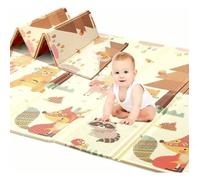 Tapis de Jeu pour Bebe 180 x150 x1cm Tapis de Sol XXL en Mousse Epais Pliable Reversible - 2 Design -