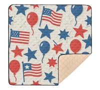 Tapis de jeu pour bébé à motif standard - Doux et épais - Pour intérieur et extérieur - Imperméable - Pour bébés et nourrissons - 127 x 127 cm