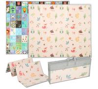 Tapis de jeu pour bébé - AIYAPLAY - pliable et réversible - en mousse épais - XPE - 180 x 150 x 1 cm - multicolore