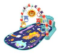 Tapis de jeu pour bébé avec musique et lumière, salle de sport pour enfants 0 à 36 mois, salle sport douce amovible avec hochet, tapis éducatifs précoces pour sol, cadeaux, style 1
