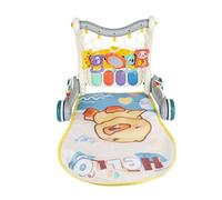 Tapis de jeu pour bébé avec piano, Tapis d’éveil Piano, Tapis d'activités bébé 0 à 12 mois, marcheur d'apprentissage garçon et fille -72 * 43,5 * 42,5 cm - gris