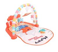 Tapis de Jeu pour bébé, Coordination œil-main, Développement Sensoriel, éducation Précoce, éclairage Doux, Tapis de Jeu Musical pour bébé. (Orange)