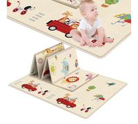 Tapis De Jeu pour Bébé - Coussin Gymnastique Pliable Et Portable, Couverture D'activité Sécurité Imperméable Réversible, Protection du Sol Léger | Garderie Maternelle Cour Voyage Sortie sur