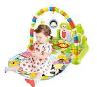 Tapis de jeu pour bébé,Gymnase pour bébés - Tapis lavable couvre tapis de jeu d'activité pour bébé, visuel, auditif, tactile, développement cognitif pour à tout-petit