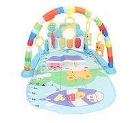 Tapis de Jeu pour bébé, Piano, Tapis de Jeu en Tissu Doux, Doux pour la Peau, avec 5 Jouets Suspendus Amovibles, lumières Musicales pour Le Temps sur Le Ventre, pour Les bébés de (Girafe en
