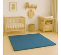 Tapis de Jeu pour Bébé Pliable Réversible Imperméable -120x180x1cm - Tapis D'éveil Pour Enfant Bebe - Tapis De Sol - Tapis De Motricité - Cadeau pour Bébé (Lagon)