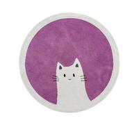 Tapis De Jeu Pour Bébé, Rond, De Sol, Pour Chambre D'Enfant, Dessin Animé, Imprimé De Chat, Décoration Pour Chambre D'Enfant