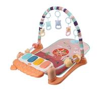 Tapis de Jeu pour bébé, Salle de Sport avec Jouets Suspendus Détachables, Musique de Piano, Activités Multiples, à Partir de 3 Mois, Sûr et Confortable (PINK)