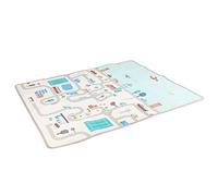 Tapis de jeu pour bébé, tapis de jeu pour bébé, tapis XPE, 180 x 150 cm, avec sac de rangement pour jouer à l'intérieur