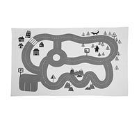 Tapis de Jeu pour bébé Tapis de Piste de Route Pliable, Tapis de rampement pour bébé pour Enfants, matériau en Tissu Doux avec Surface Brillante sans bavure, Tapis de Jeu