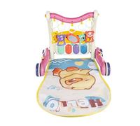 Tapis de jeu pour bébé, Tapis d'eveil Bebe avec Piano, tapis pour le temps sur le ventre pour bébé, centre d'activités pour bébés nouveau-nés-72 * 43,5 * 42,5 cm-Rose