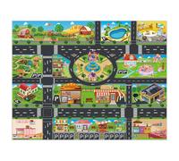 Tapis De Jeu Pour Bébés, Tapis De Carte De Circulation De La Ville, De Parking De Voiture, Panneaux De Circulation, Tapis De Jeu D'Escalade Pour Bébés