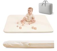Tapis de Jeu pour Enfant Bebe 120x120x3cm - Le Tapis de Sol en Cuir végétal Extra épais, imperméable et Super Doux crée Un Espace de Jeu sûr pour Les Petits. - Tapis d'éveil pour Bébé
