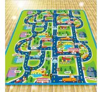 Tapis de jeu pour enfants 160x130cm Tapis d'éveil Tapis de jeu Carte de la ville pour enfants