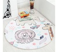 Tapis de jeu pour enfants - Ronde lavable - Tapis de bébé - Tapis antidérapant - Tapis de gymnastique - Tapis de jeu - Tapis de sol - Tapis de dessin animé - Décoration de chambre d'enfant - Tapis de chambre - Diamètre 90 cm